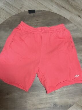 adidas Coral Pink Casual Trefoil Shorts